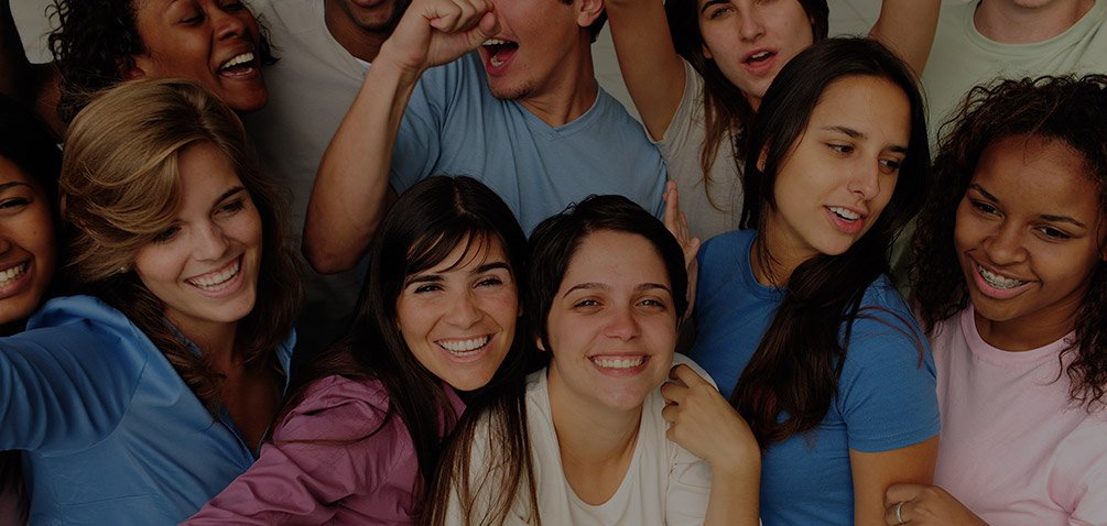 Group of youth celebrating